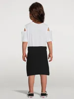 Kids Cotton Cold-Shoulder Dress