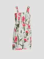 Cotton Romper Carnation Print
