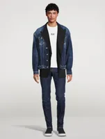 Wool And Denim Layered Jacket