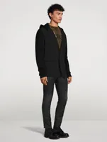 Wool Stretch Jacket With Hood