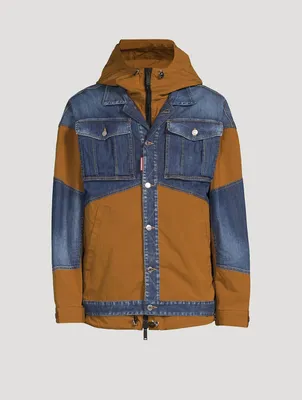 Cotton Stretch And Denim Jacket