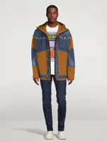 Cotton Stretch And Denim Jacket
