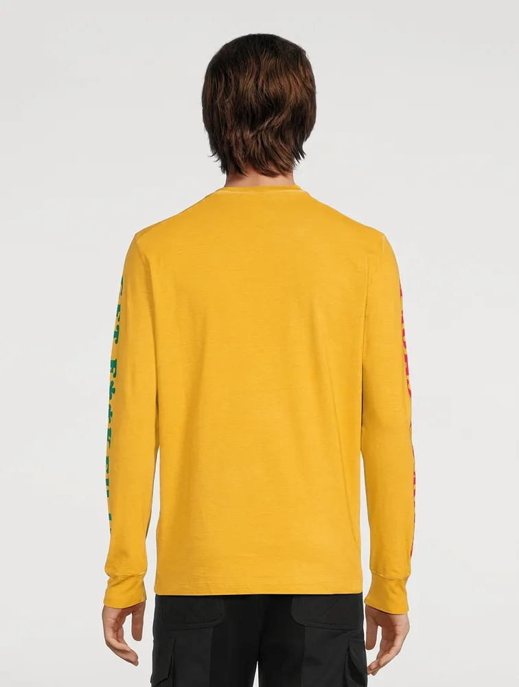 Cotton Logo Long-Sleeve T-Shirt