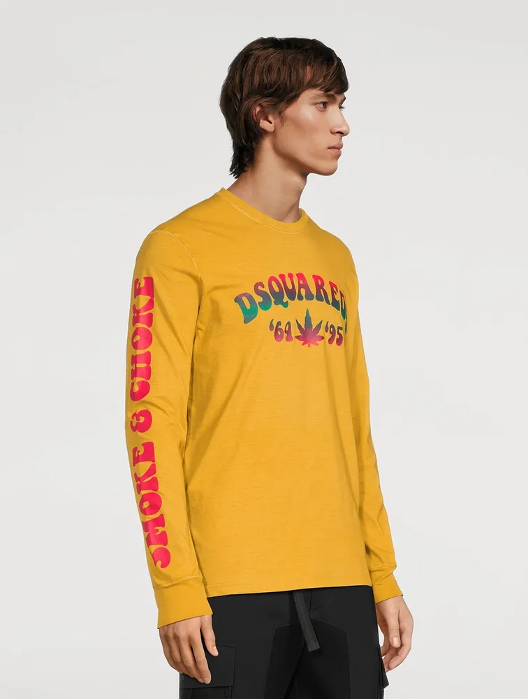 Cotton Logo Long-Sleeve T-Shirt