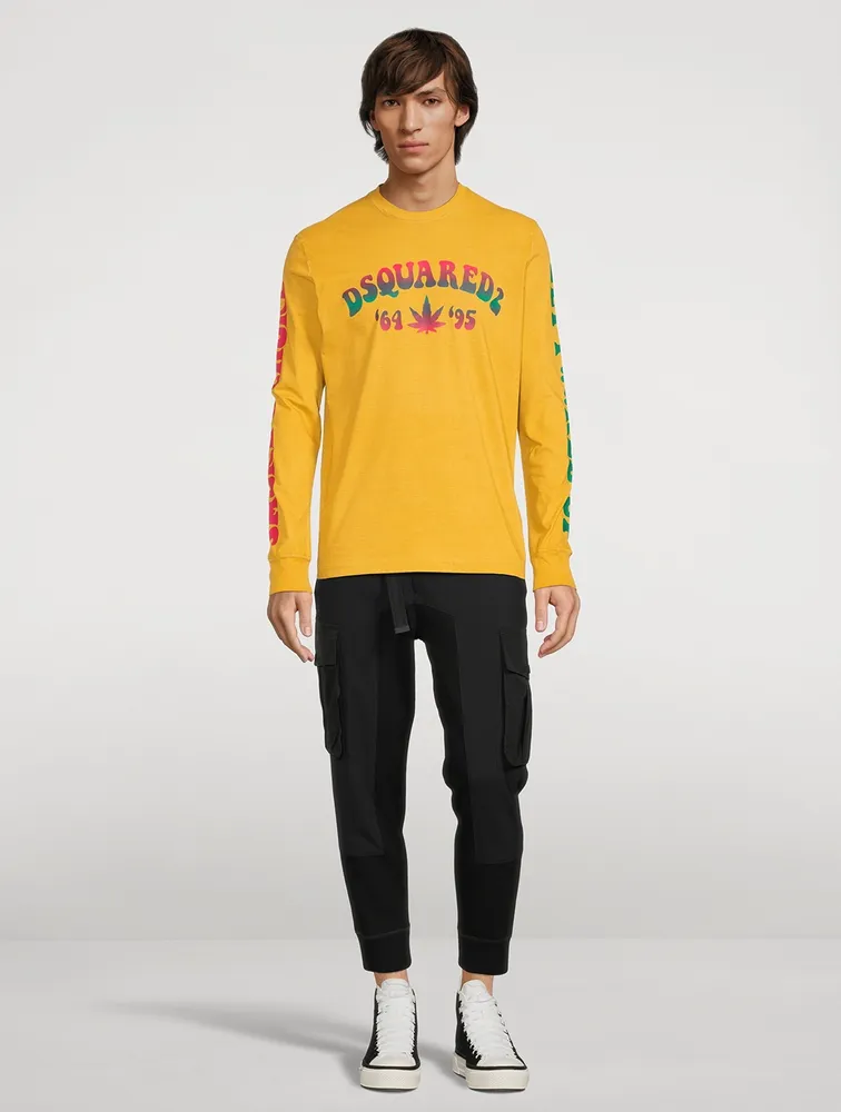 Cotton Logo Long-Sleeve T-Shirt