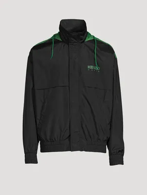 Windbreaker Jacket With Hood