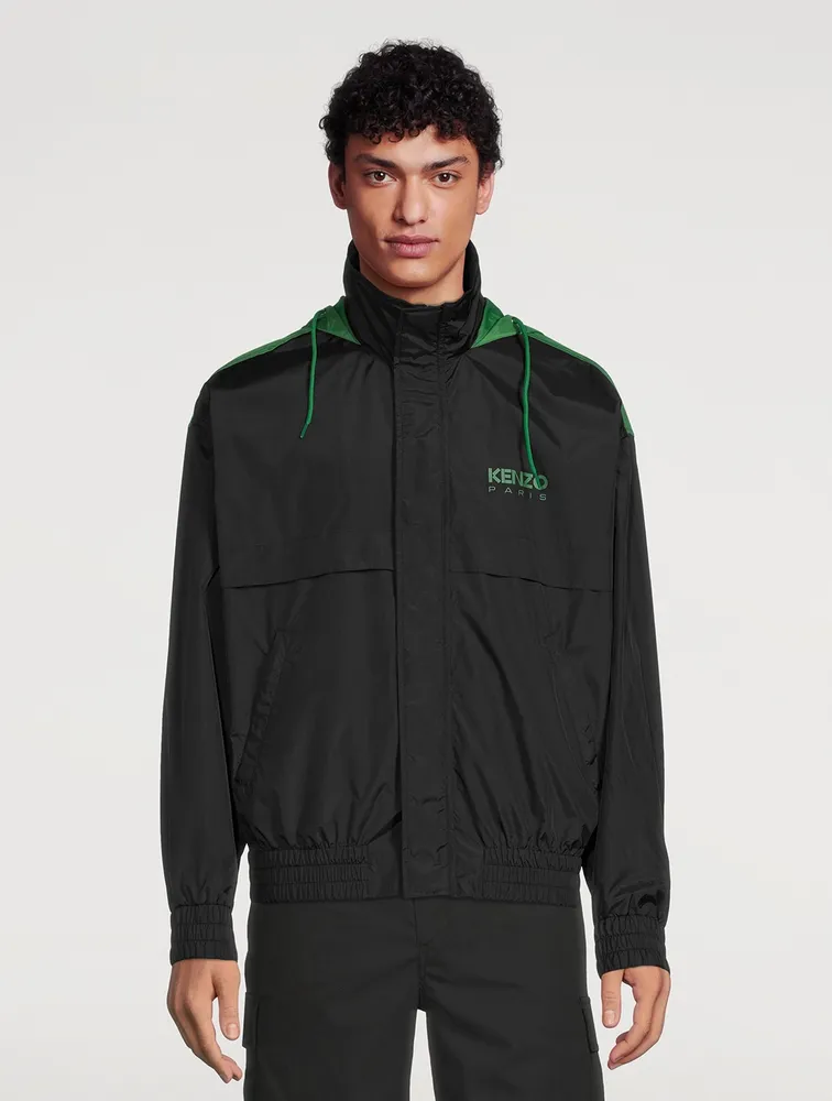 Windbreaker Jacket With Hood
