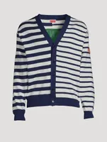 Cotton And Wool Cardigan Striped Print
