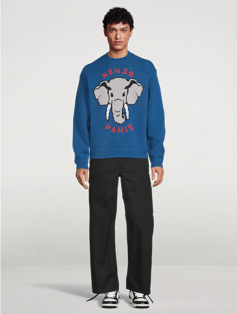 Elephant Wool-Blend Sweater