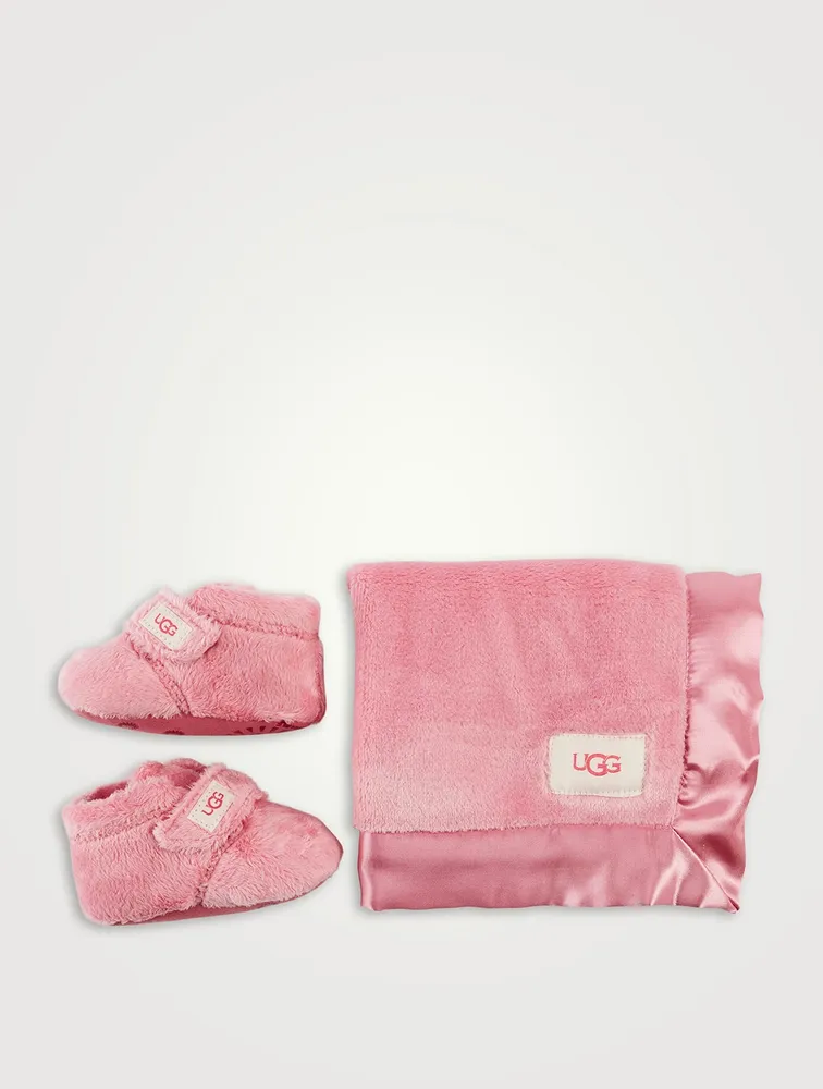 Bixbee Bootie And Lovey Blanket Set