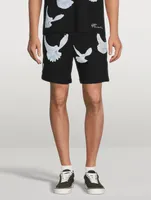 Singing Doves Cotton Shorts