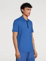 Cotton Polo Shirt With Logo Tape