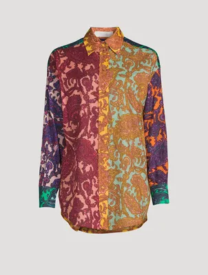 Tiggy Spliced Printed Shirt