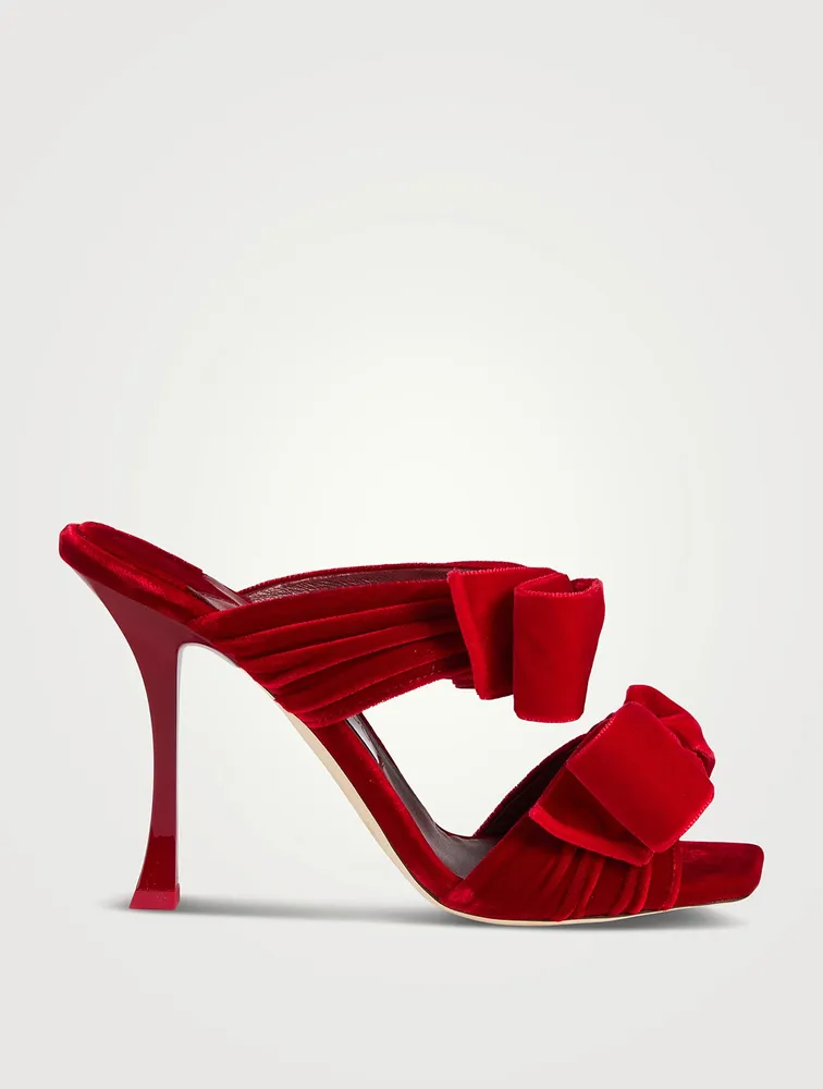 Flaca Velvet Mules