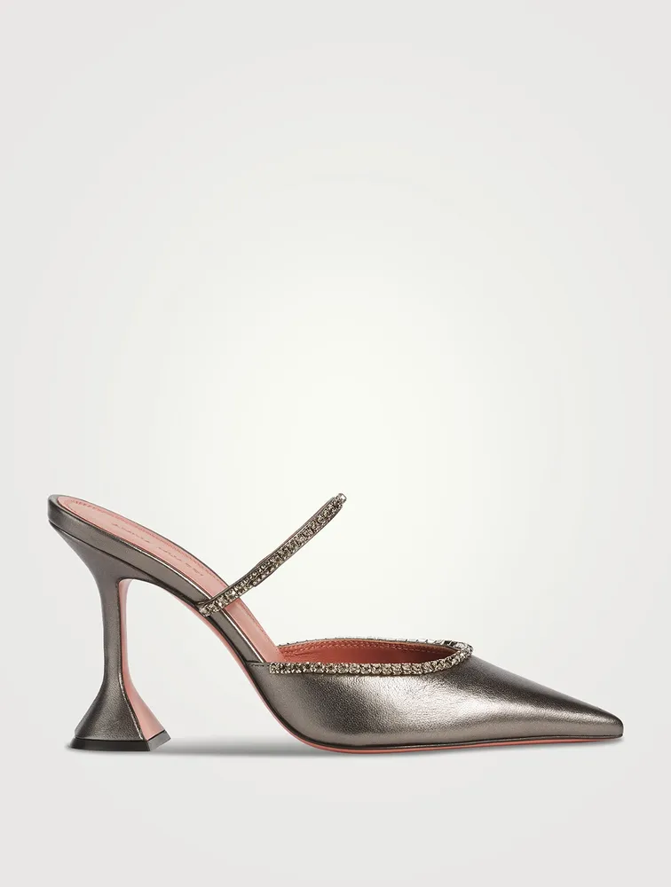 Gilda Metallic Leather Mules
