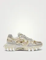 B-East Suede And Mesh Sneakers