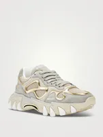 B-East Suede And Mesh Sneakers