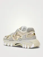 B-East Suede And Mesh Sneakers