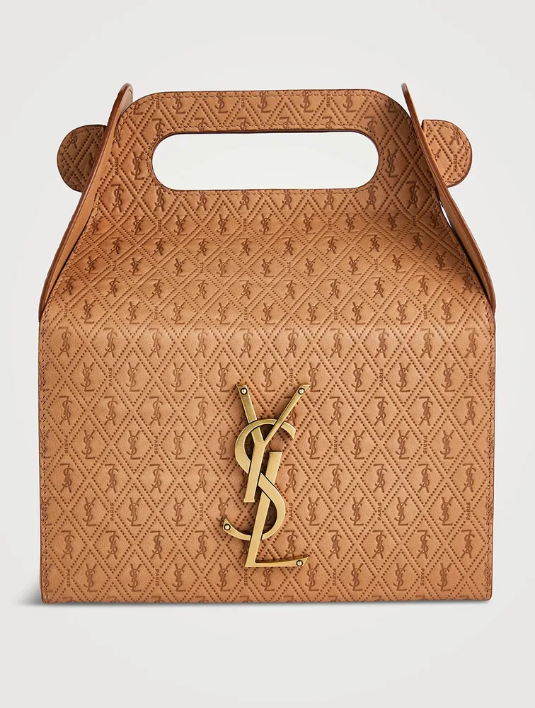 Take-Away Box Leather Clutch