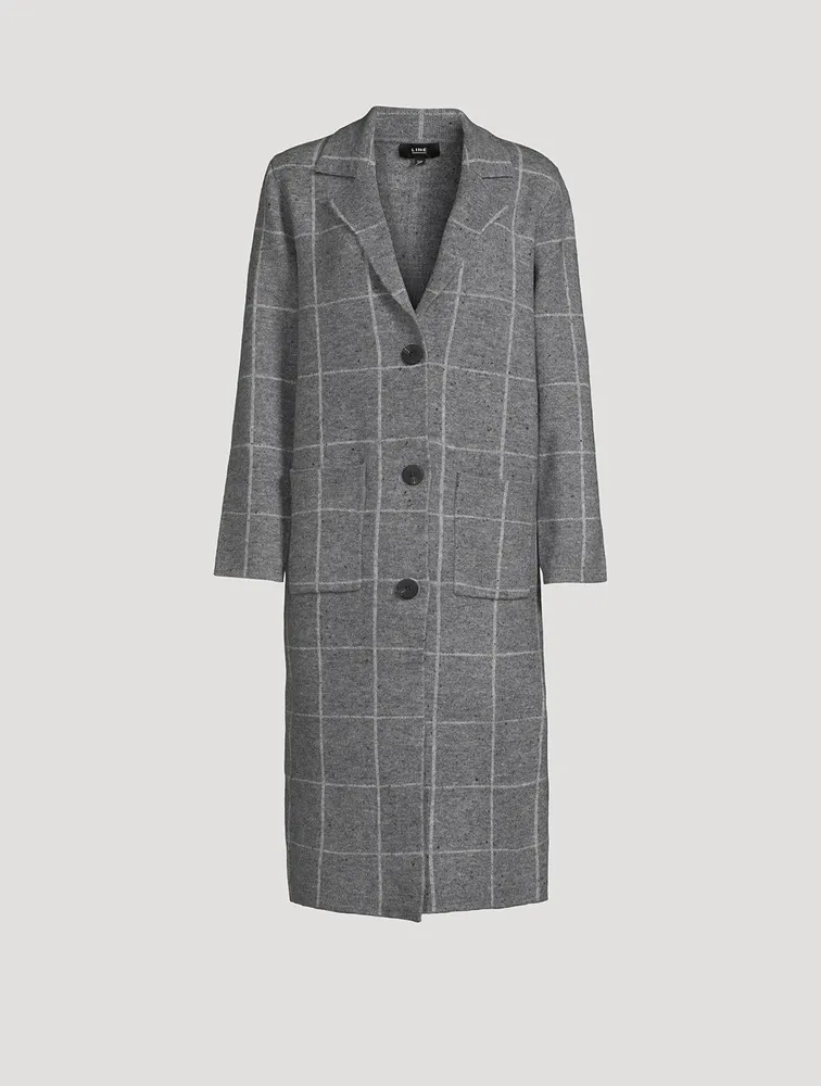 Brita Coat Window Pane Check Print