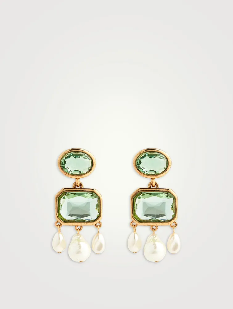 Victorian Glass Drop Earrings