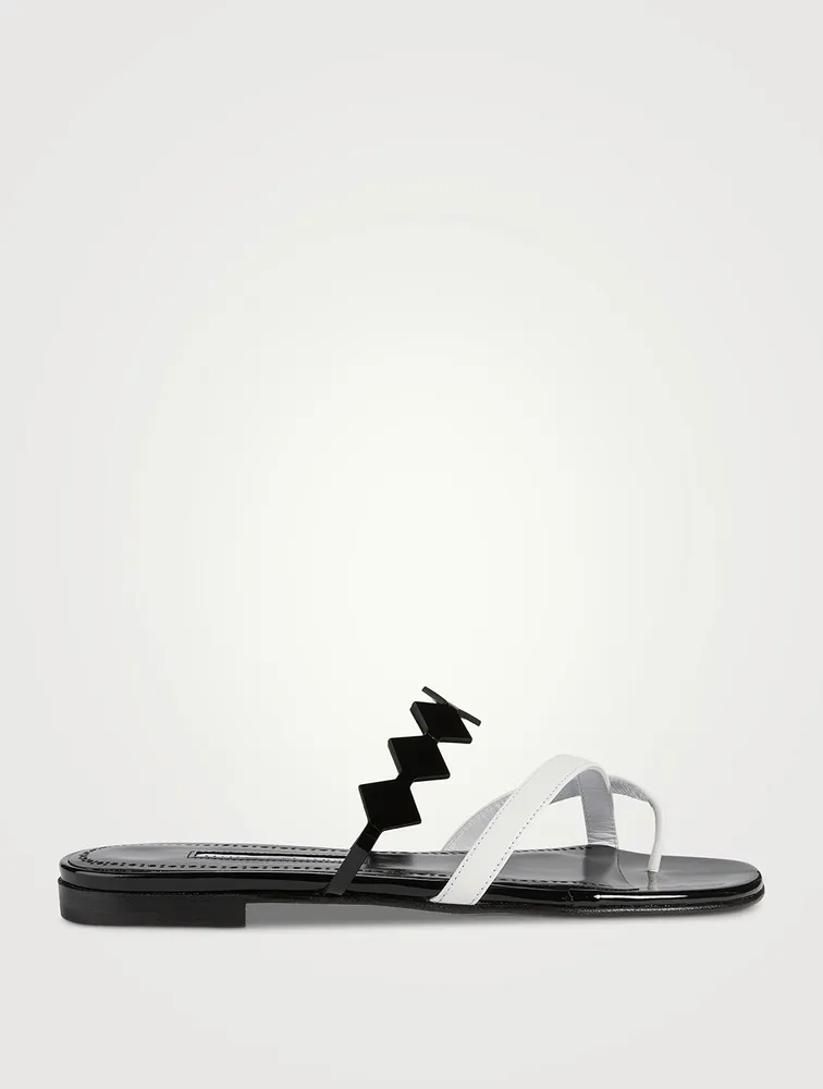 Sulafa Leather Thong Sandals