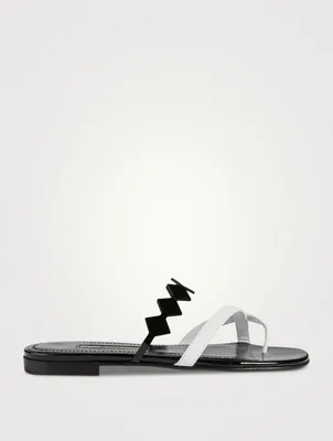 Sulafa Leather Thong Sandals