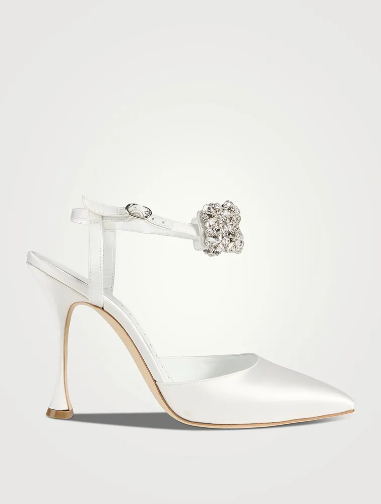 Mabina Embellished Satin Pumps