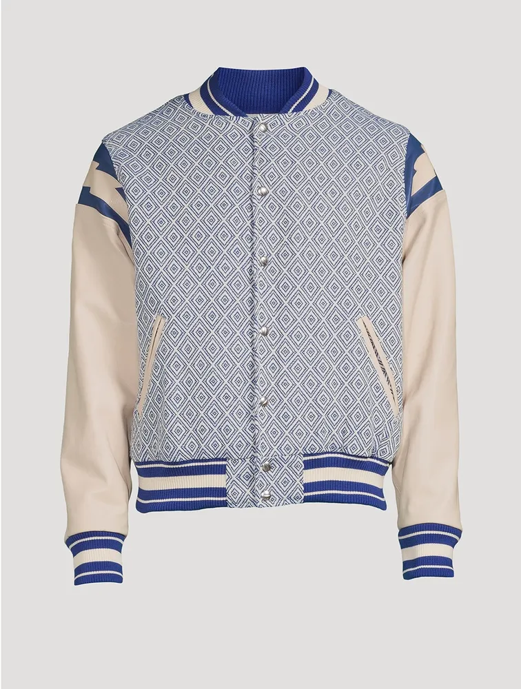 Jacquard Lightning Bomber Jacket