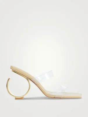 Idris Leather And PVC Mules