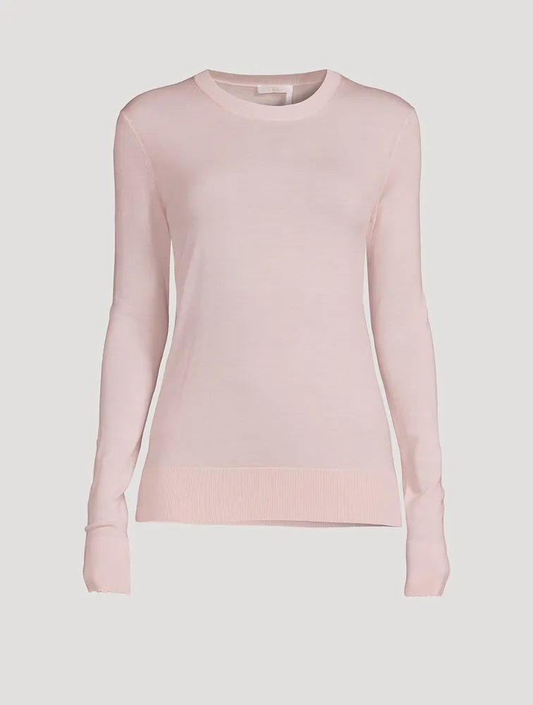 Scalloped Wool Sweater