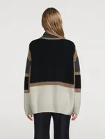 Half-Zip Wool And Cashmere Sweater