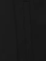 Wide-Leg Wool And Linen Trousers