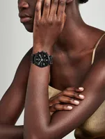 No. 002 Auto Chrono Limited Edition Perforated Leather Strap Watch