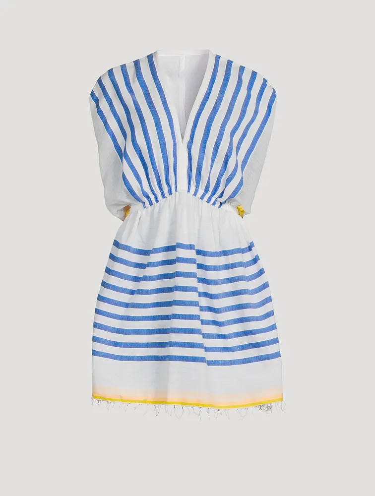 Hirut Plunge Neck Mini Dress