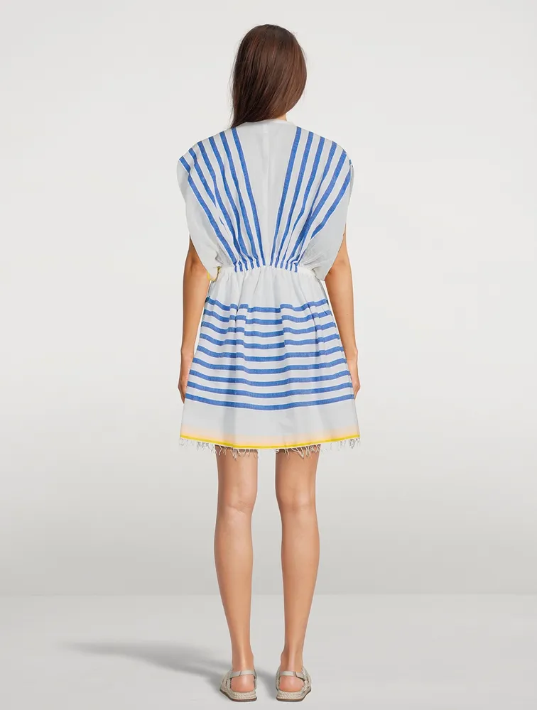 Hirut Plunge Neck Mini Dress