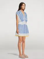 Hirut Plunge Neck Mini Dress