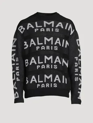 Wool Sweater Logo Print