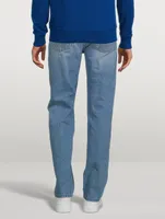 Cotton Straight-Leg Jeans