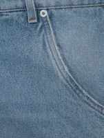 Cotton Straight-Leg Jeans
