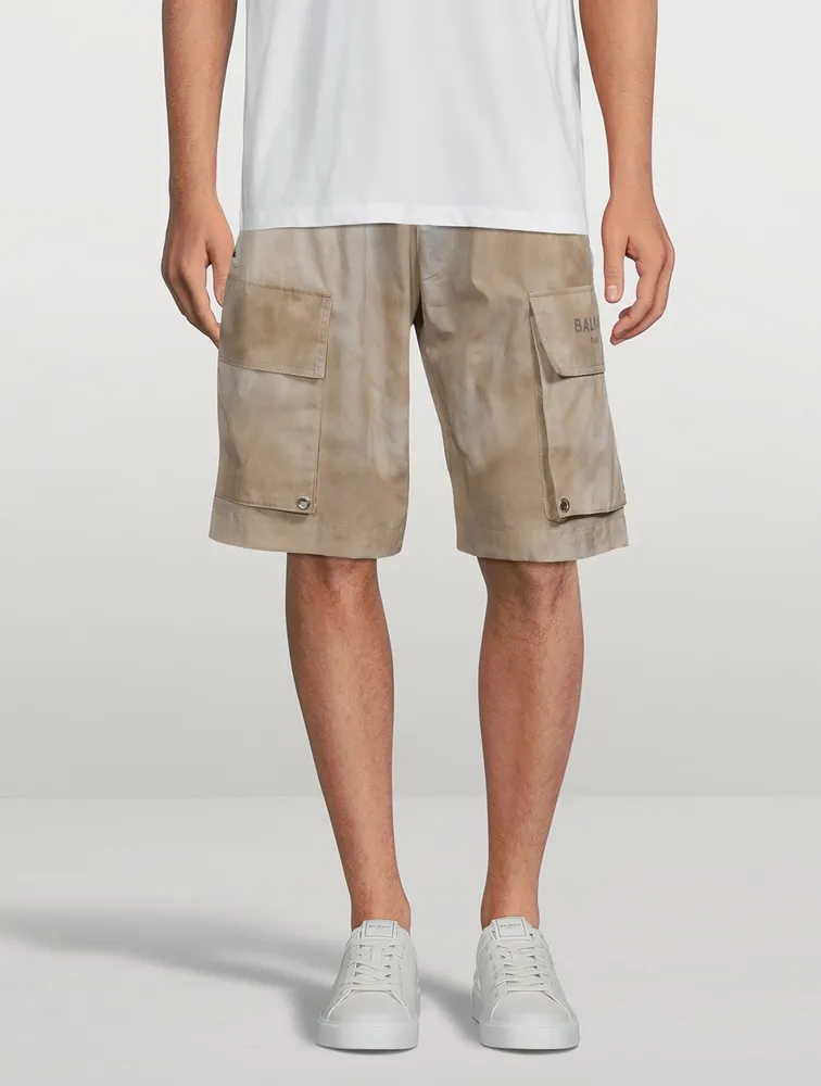 Cotton Bermuda Shorts Desert Print
