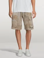 Cotton Bermuda Shorts Desert Print