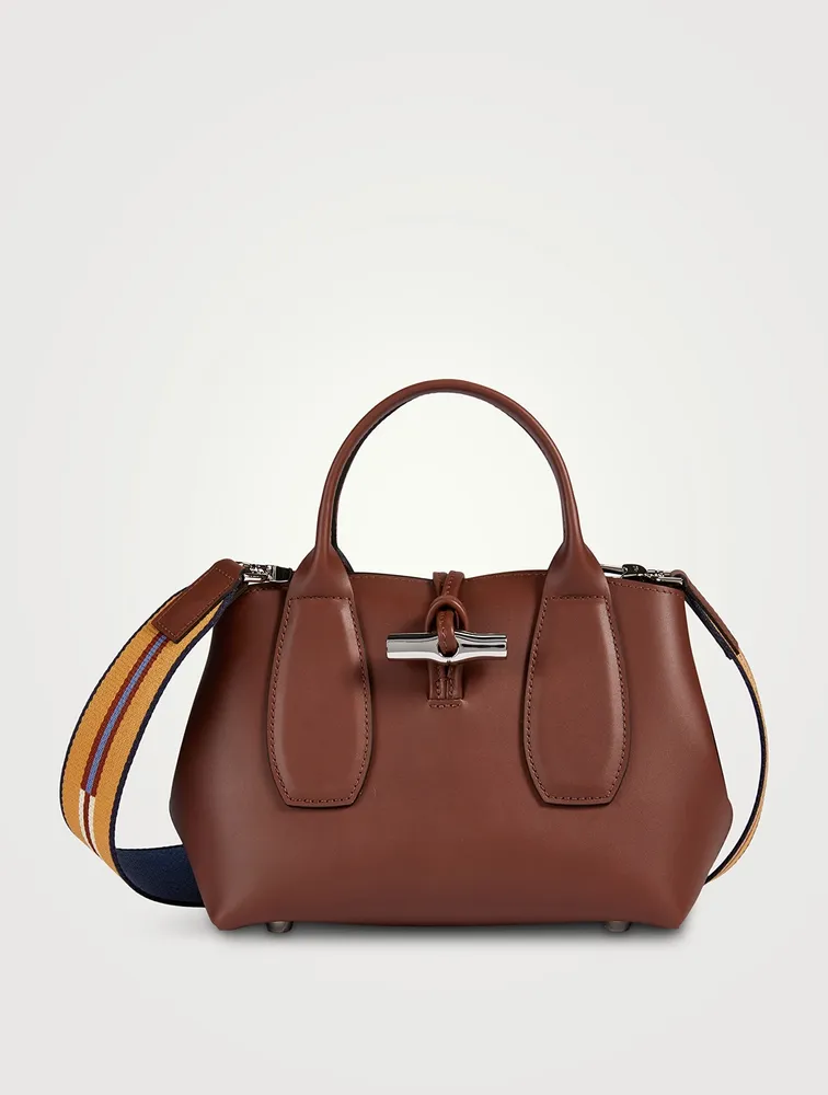 Roseau Box Leather Top Handle Bag