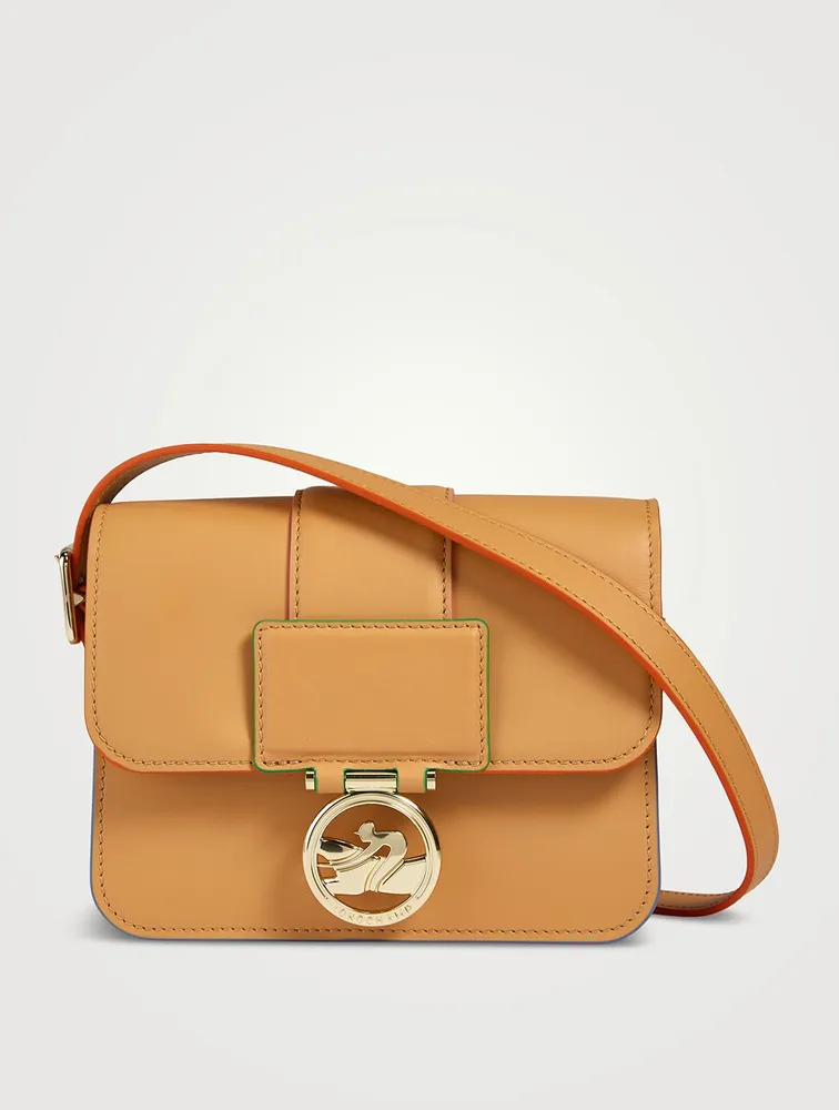 Small Box-Trot Sunrise Leather Crossbody Bag