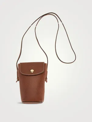 pure Leather Crossbody Phone Case