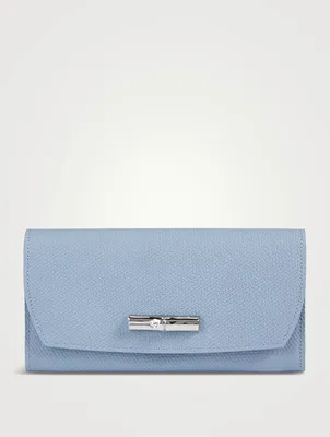 Roseau Long Leather Continental Wallet