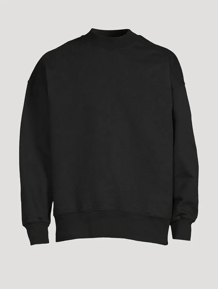 Cotton Sweatshirt With Tonal Embroidery