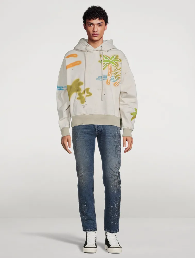 Palm Neon Cotton Hoodie