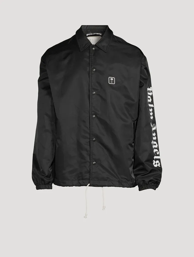 Nylon Coach Jacket With Side Logo