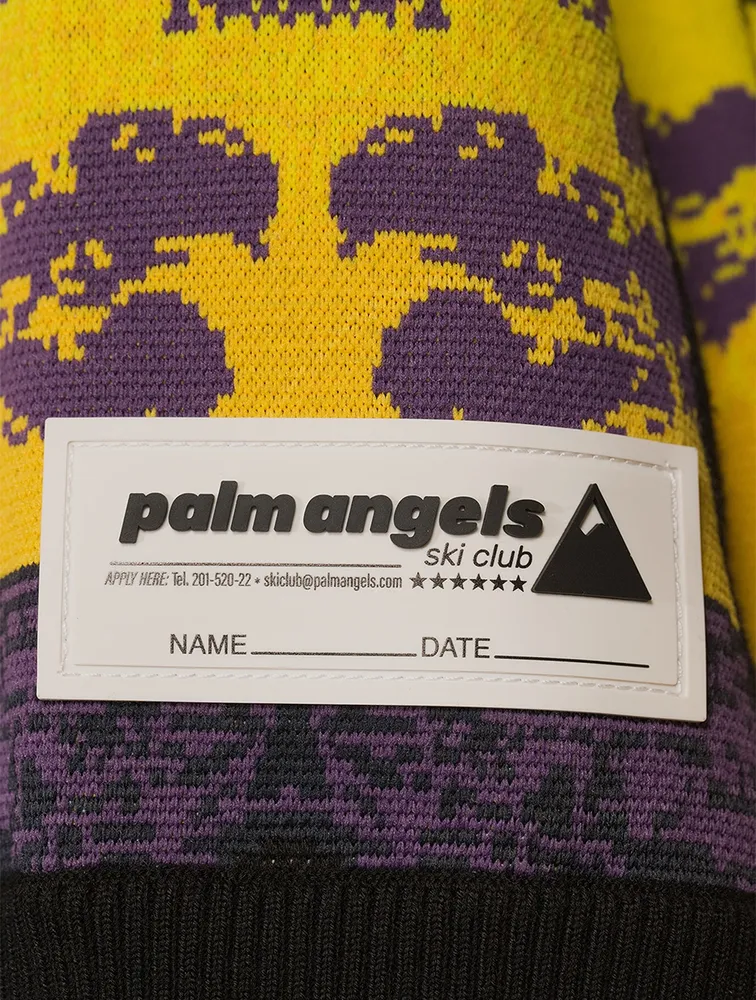 Palm Sunset Wool Jacquard Sweater